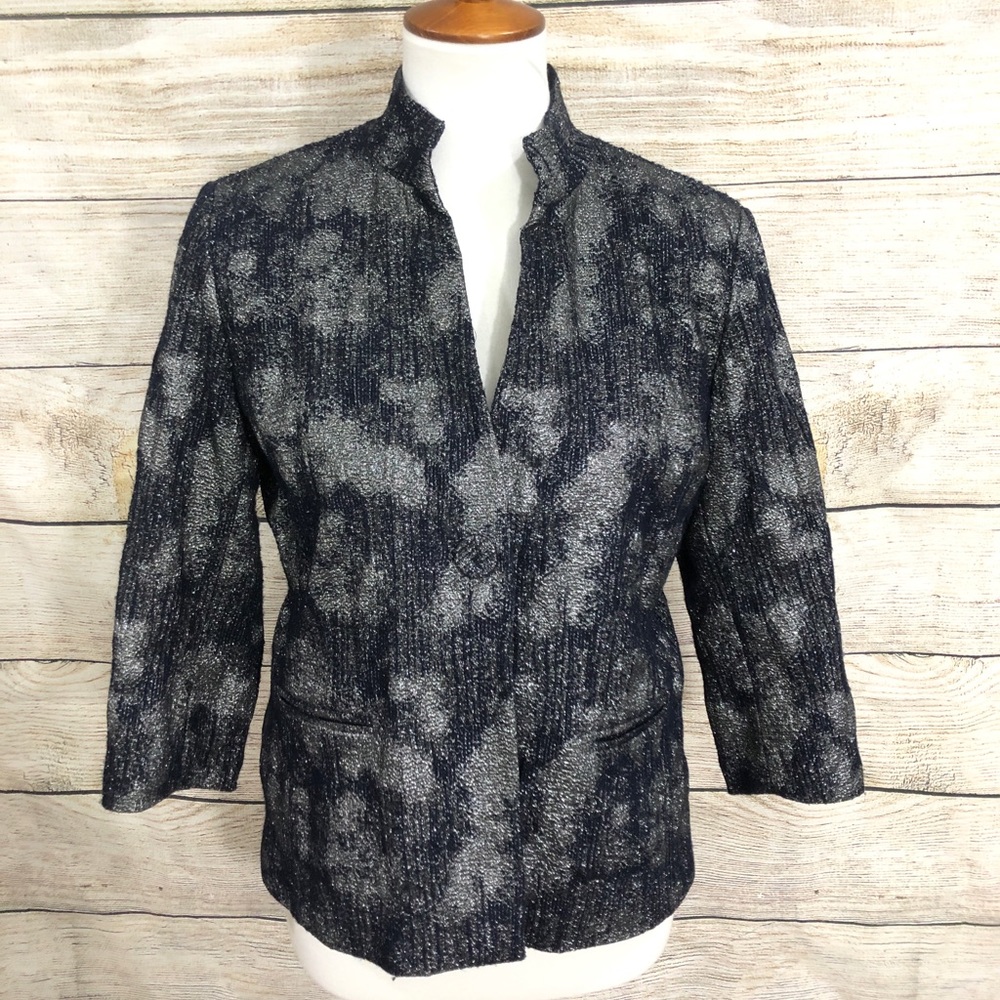 Eileen Fisher metallic Jacket Silk Cotton